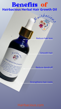 Load image into Gallery viewer, Hairbacious Herbal Hair Growth oil